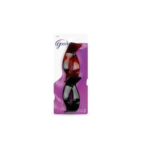 Goody Womens Classic Interlocking Twist Updo Claw Clip, 2 Pack Item # 03967 Color May Very