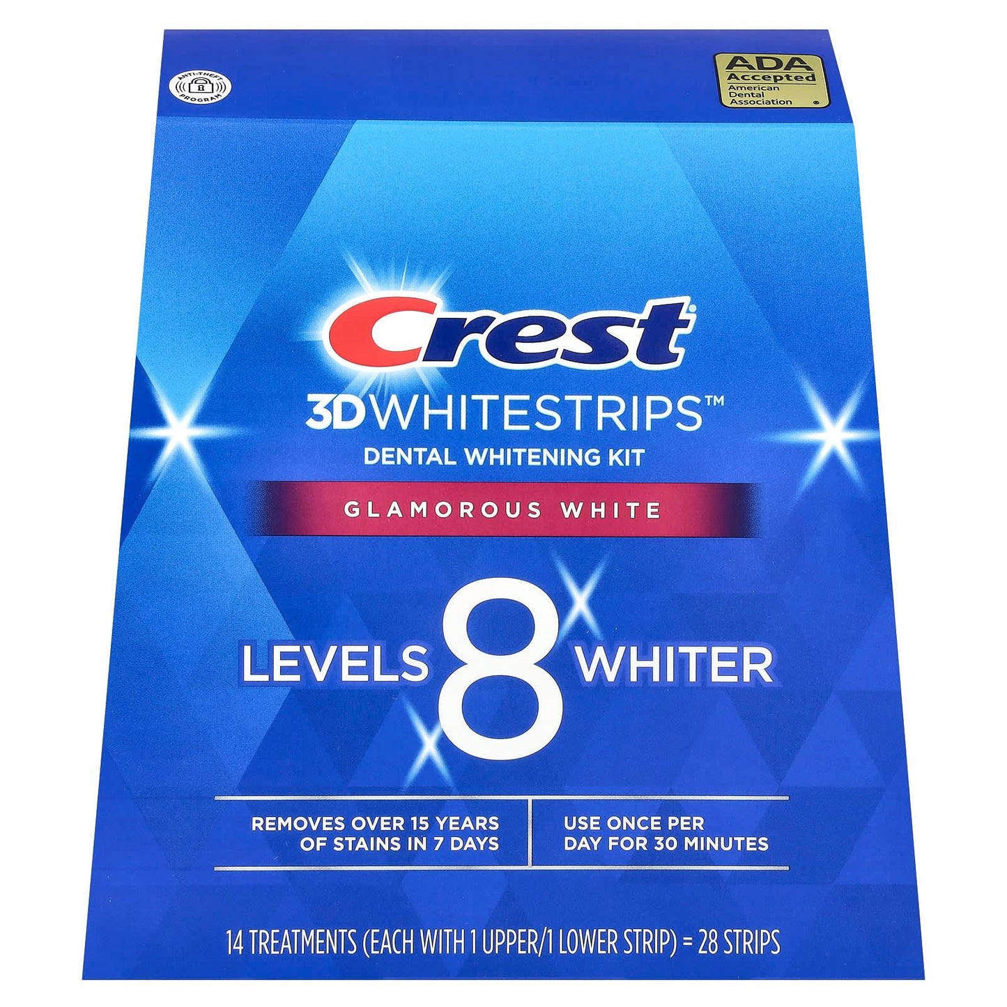 Crest 3D Whitestrips Glamorous White Teeth Whitening Kit - 14 Treatments