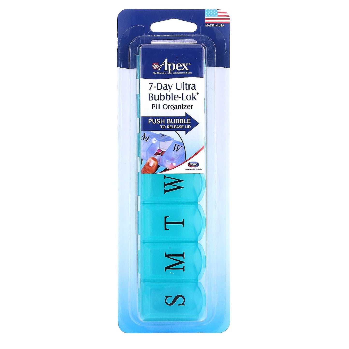 Apex Pill Organizer, 7 Day, Ultra Bubble Lok