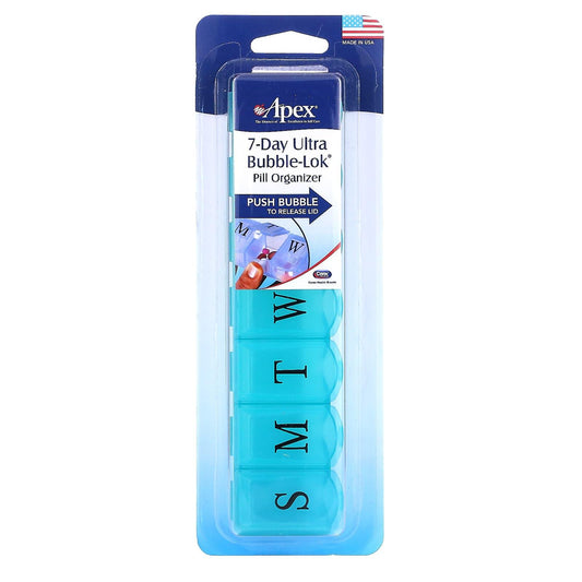 Apex Pill Organizer, 7 Day, Ultra Bubble Lok