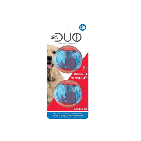 Zeus Duo Balls With Led, Interactive Dog Toys Large