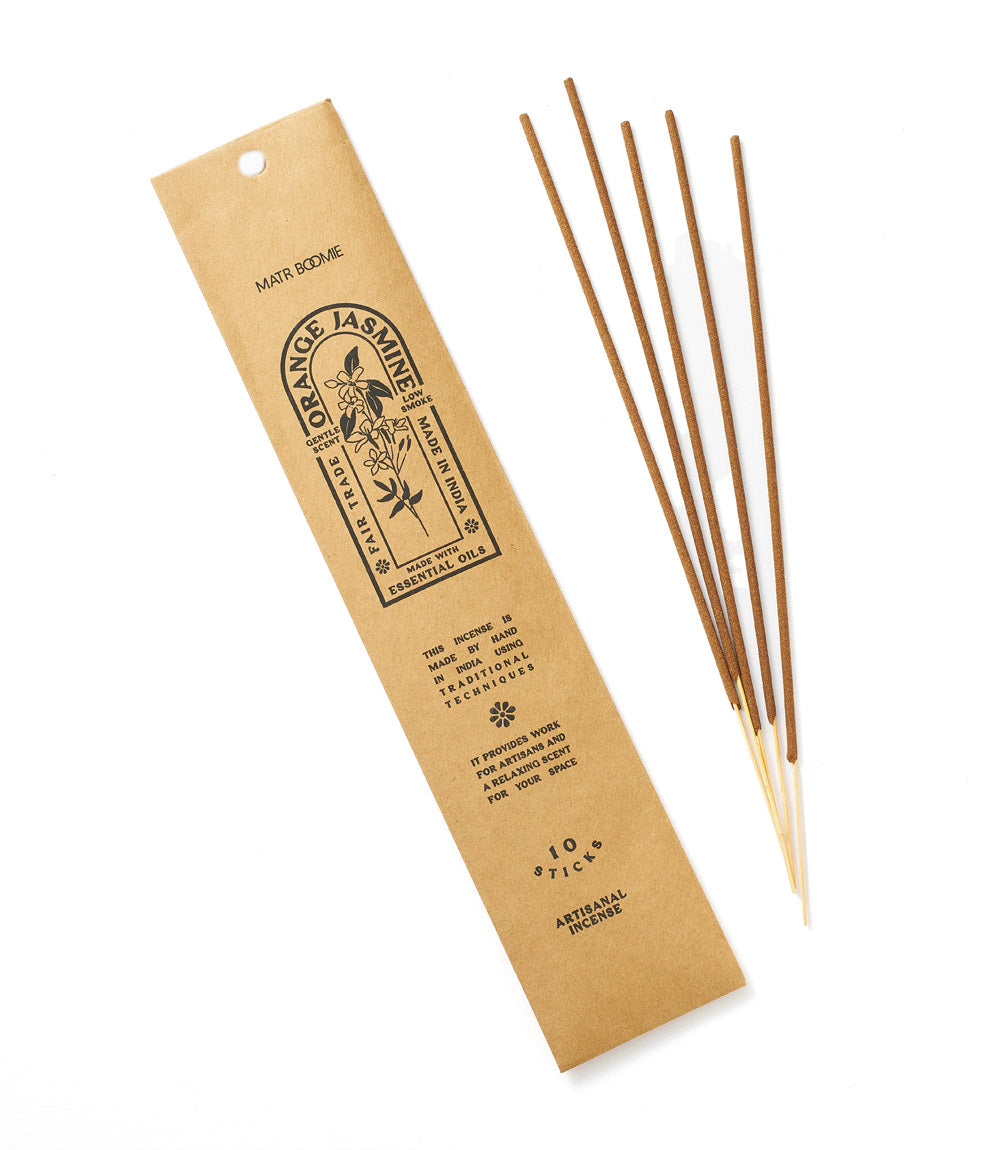 Orange Jasmine Incense  - 10 sticks, low smoke - Osadia Concept Store