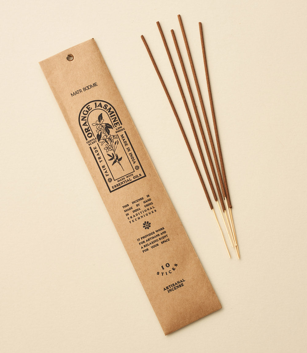 Orange Jasmine Incense  - 10 sticks, low smoke - Osadia Concept Store