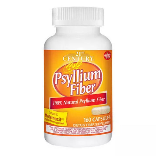 21st Century Psyllium Fiber, 160 Capsules