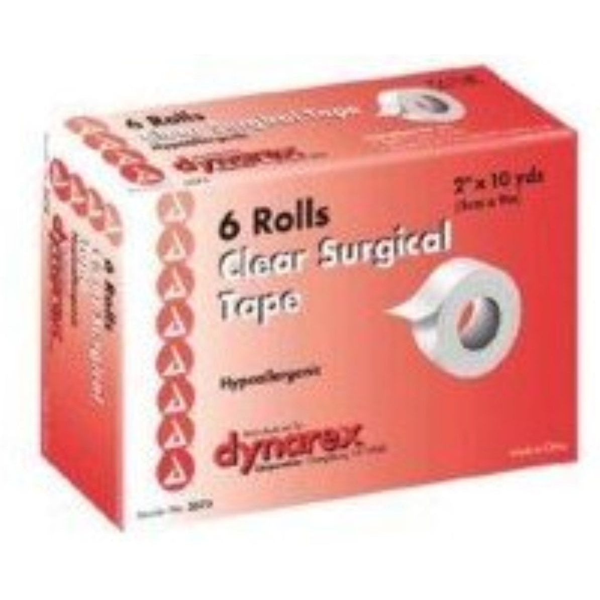 Dynarex Transparent Surgical Tape 2"X10YD 6 Rolls