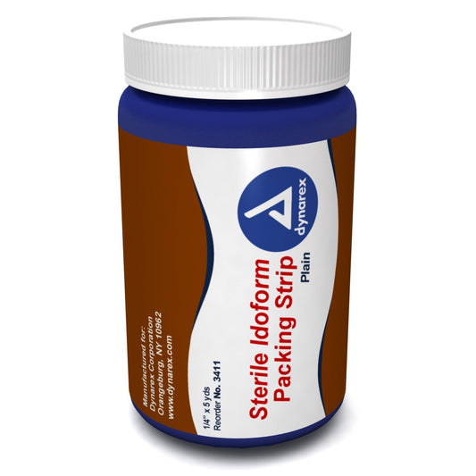 Dynarex Packing Strip Iodoform, Sterile, 1/4 Inches X 5 Yard