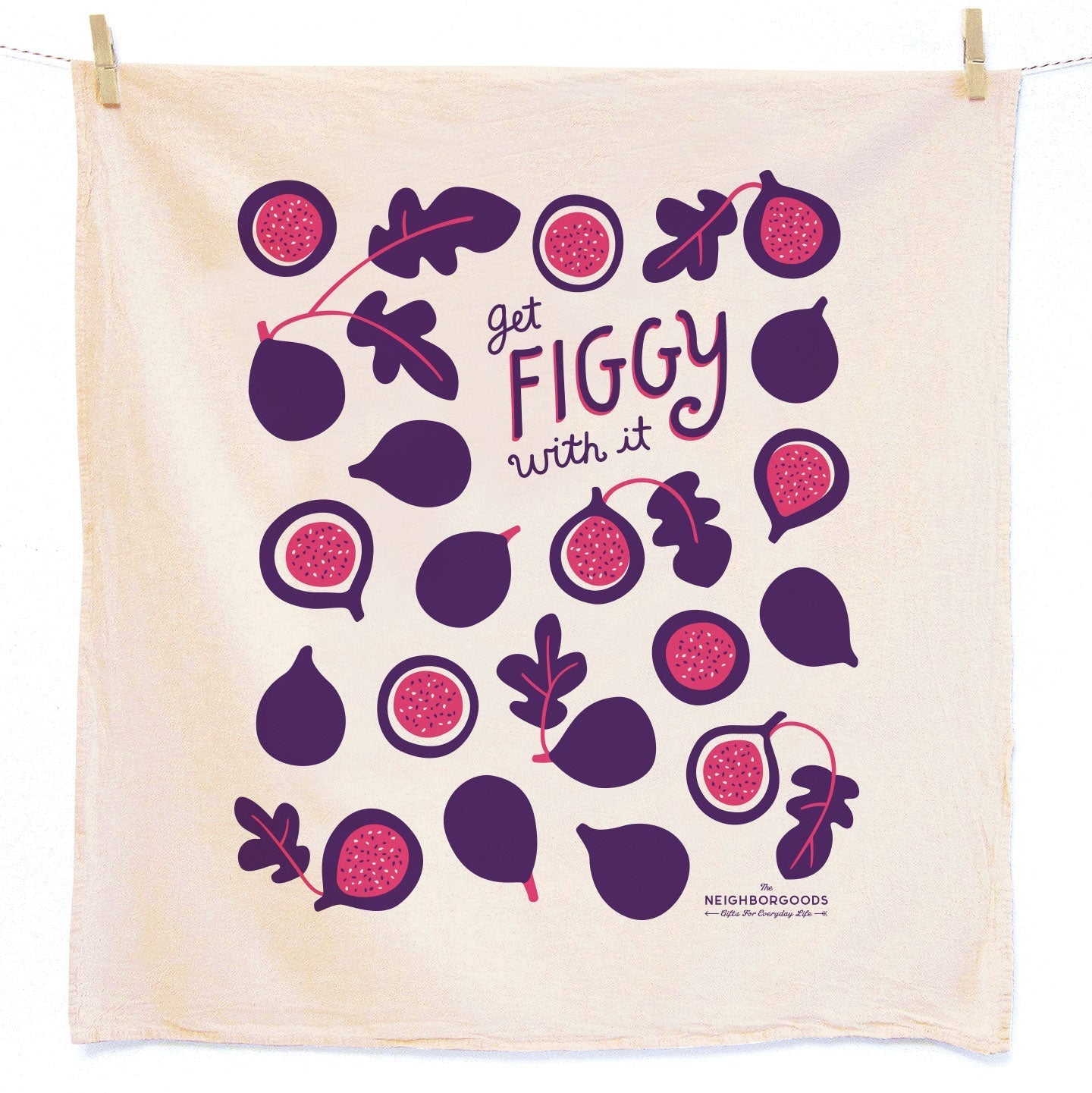 Fig Tea Towel and Pot Holder Set