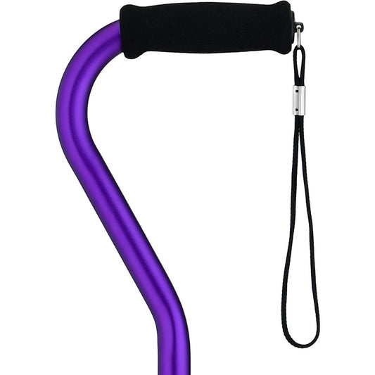 ‎Nova NOVA Medical Products Designer Walking Cane With Offset Handle, Lightweight Adjustable Walking Stick With Carrying Strap, Purple