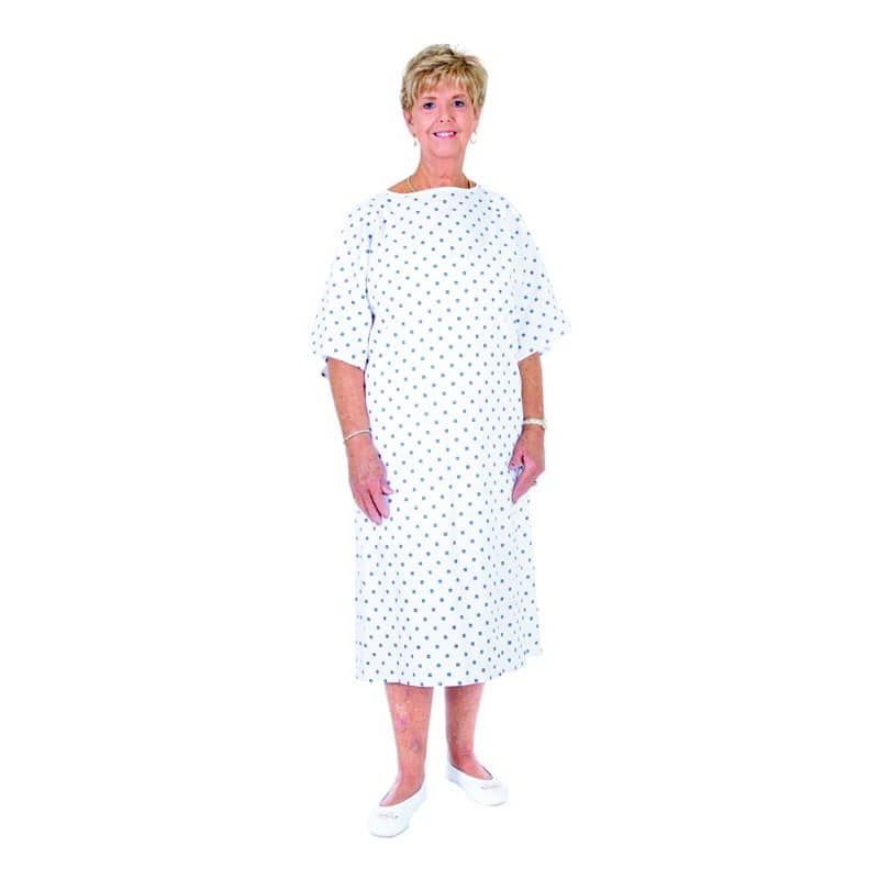 OTC Shoppe Essential Medical Supply Patient Gown, One Size Fits All