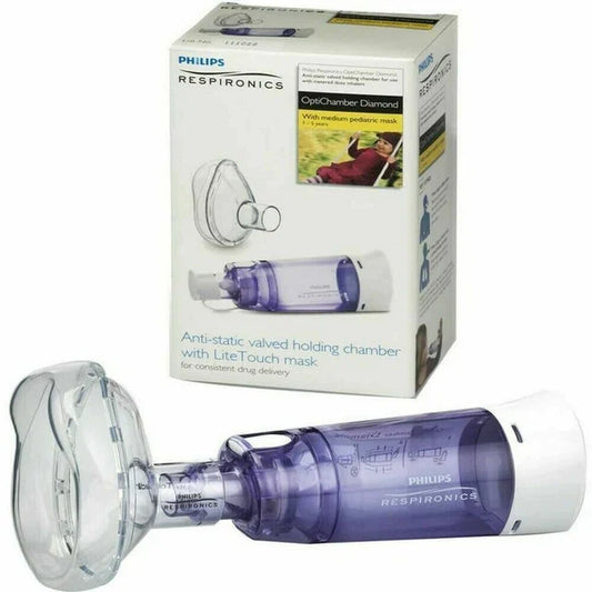 Philips Respironics 1079826 OptiChamber Diamond Valve Chamber-Med Mask