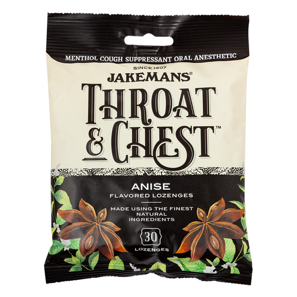 Jakemans Throat & Chest Menthol Lozenges Anise