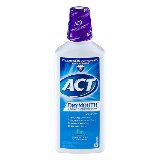 ACT Mouthwash, Anticavity Fluoride, Dry Mouth, Soothing Mint