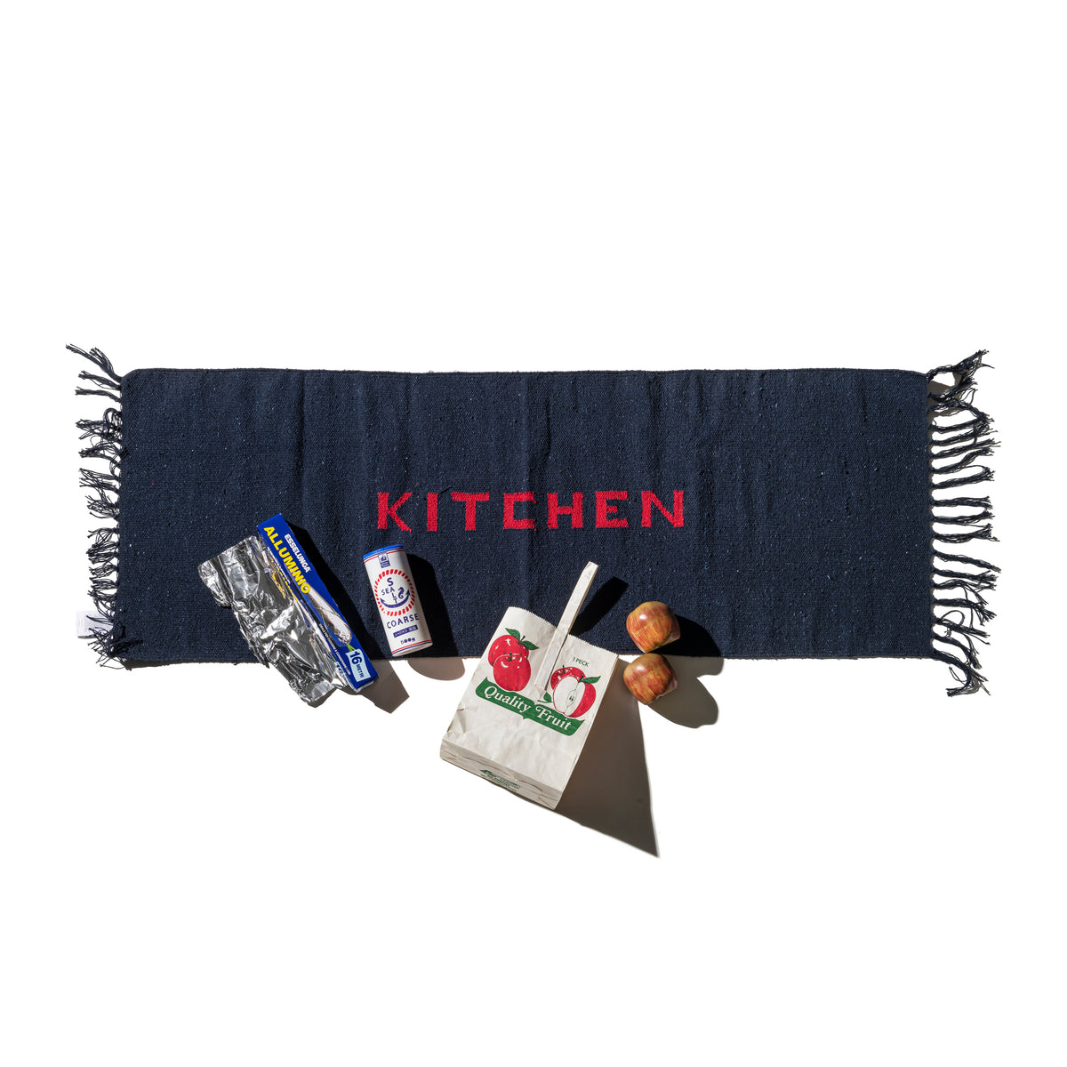 HANDLOOMED RECYCLE YARN KITCHEN MAT