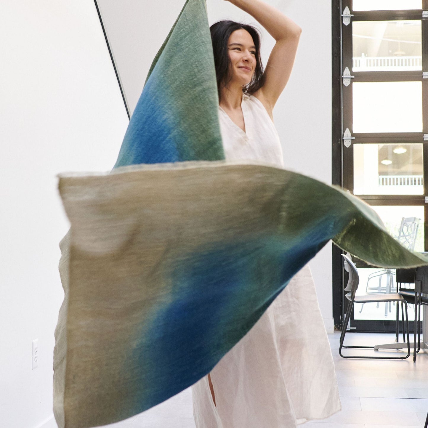 Handwoven Merino Throw Blanket in Serene Shades
