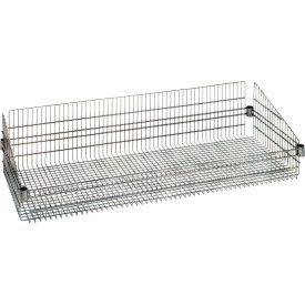 Quantum Storage Systems Chrome Wire Shelf Basket 48″”W X 18″”D