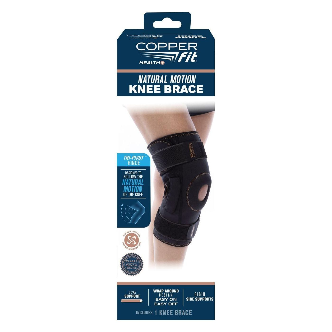 Copper Fit Natural Motion Knee Brace One Size Fits Most