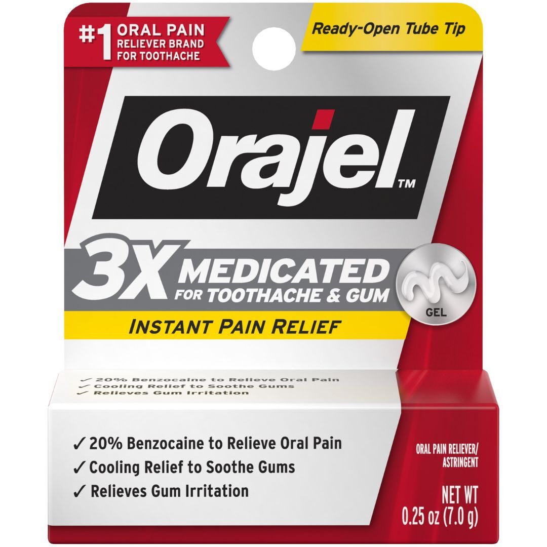 Orajel Maximum Strength Gel Oral Pain Reliever, 0.42 Oz