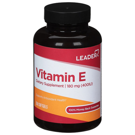 Leader 180 Mg Vitamin E 250 Softgels