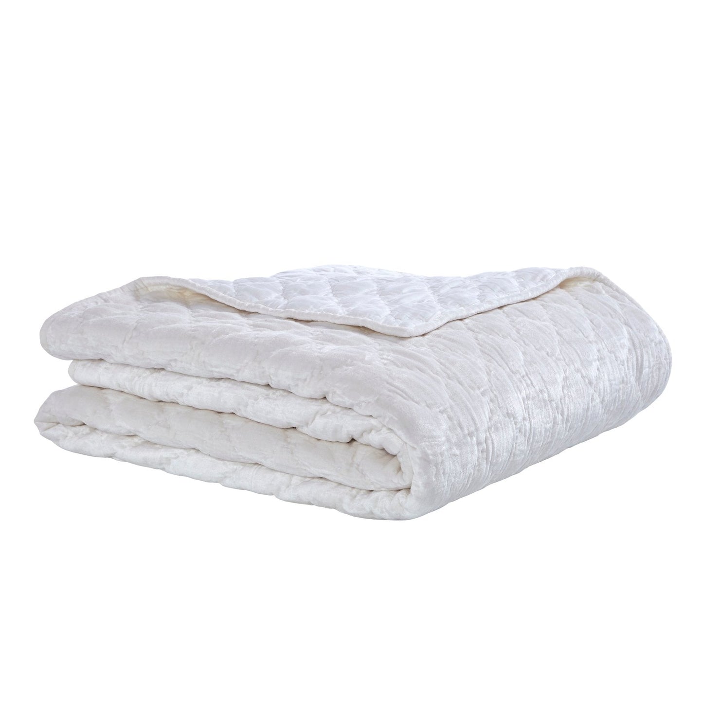 Clermont Diamond Velvet Quilt - Clearance