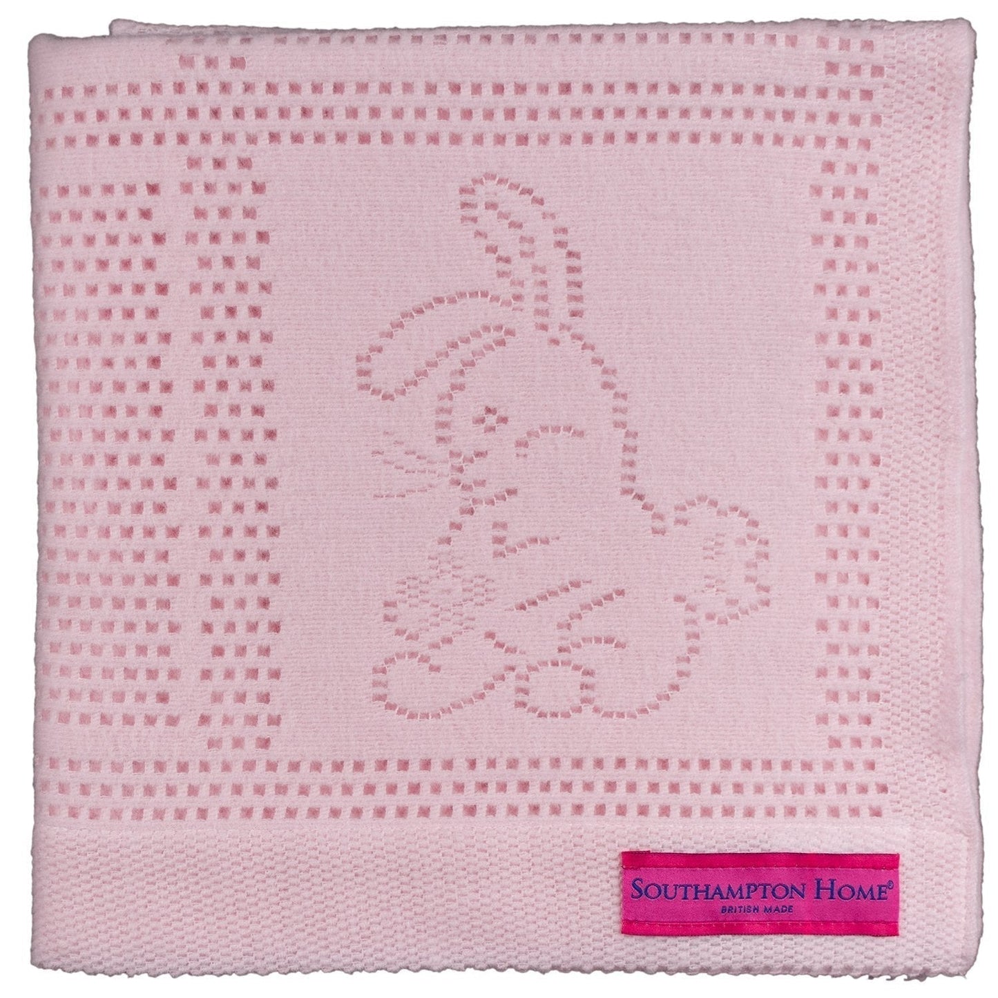 Southampton Home Lace Weave Bunny Baby Blanket ~ Pink ~ - Osadia Concept Store