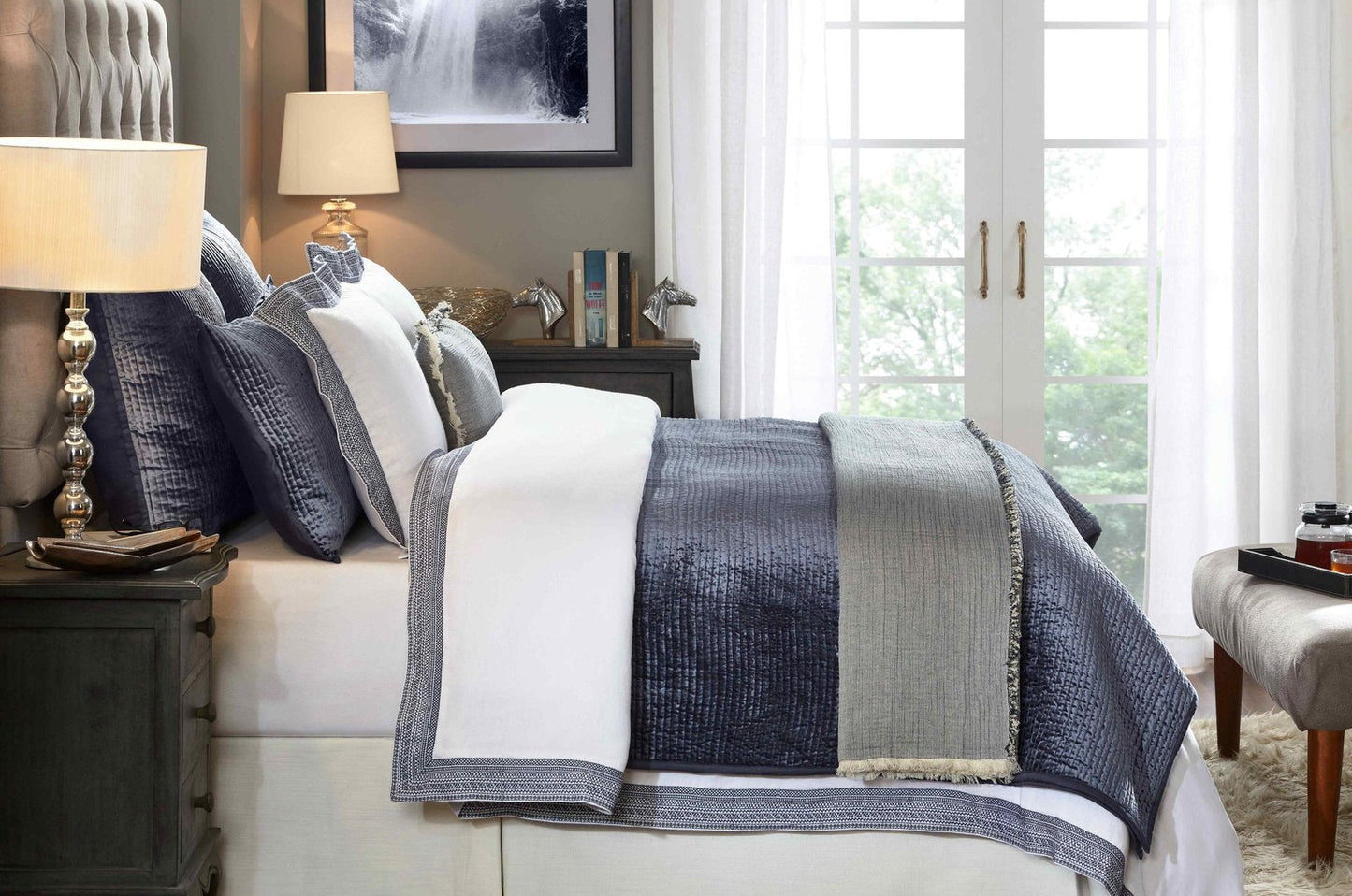 Parker European Linen Duvet Cover