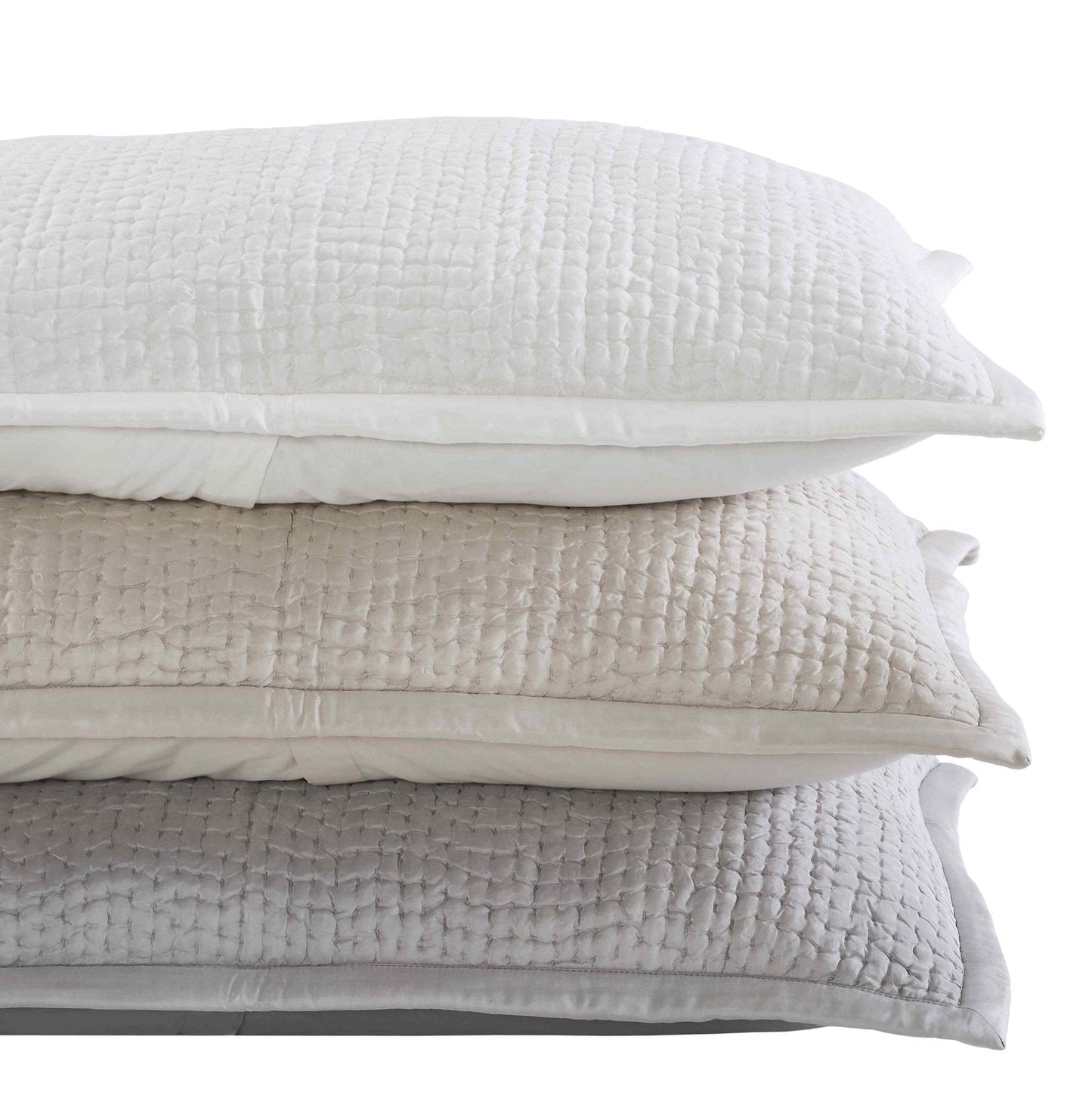 Lucy Pick Stitch Silk Coverlet Sham - Clearance