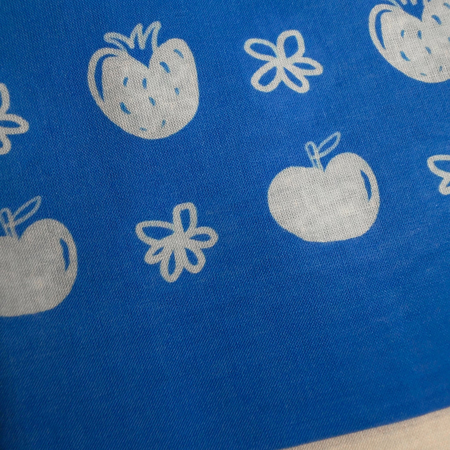 Tiny Fruits Blue Cotton Bandana