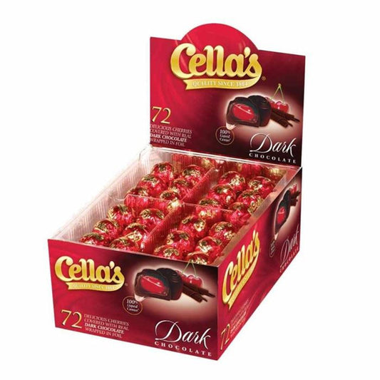 Cella's Dark Chocolate Covered Cherries 72ct Box