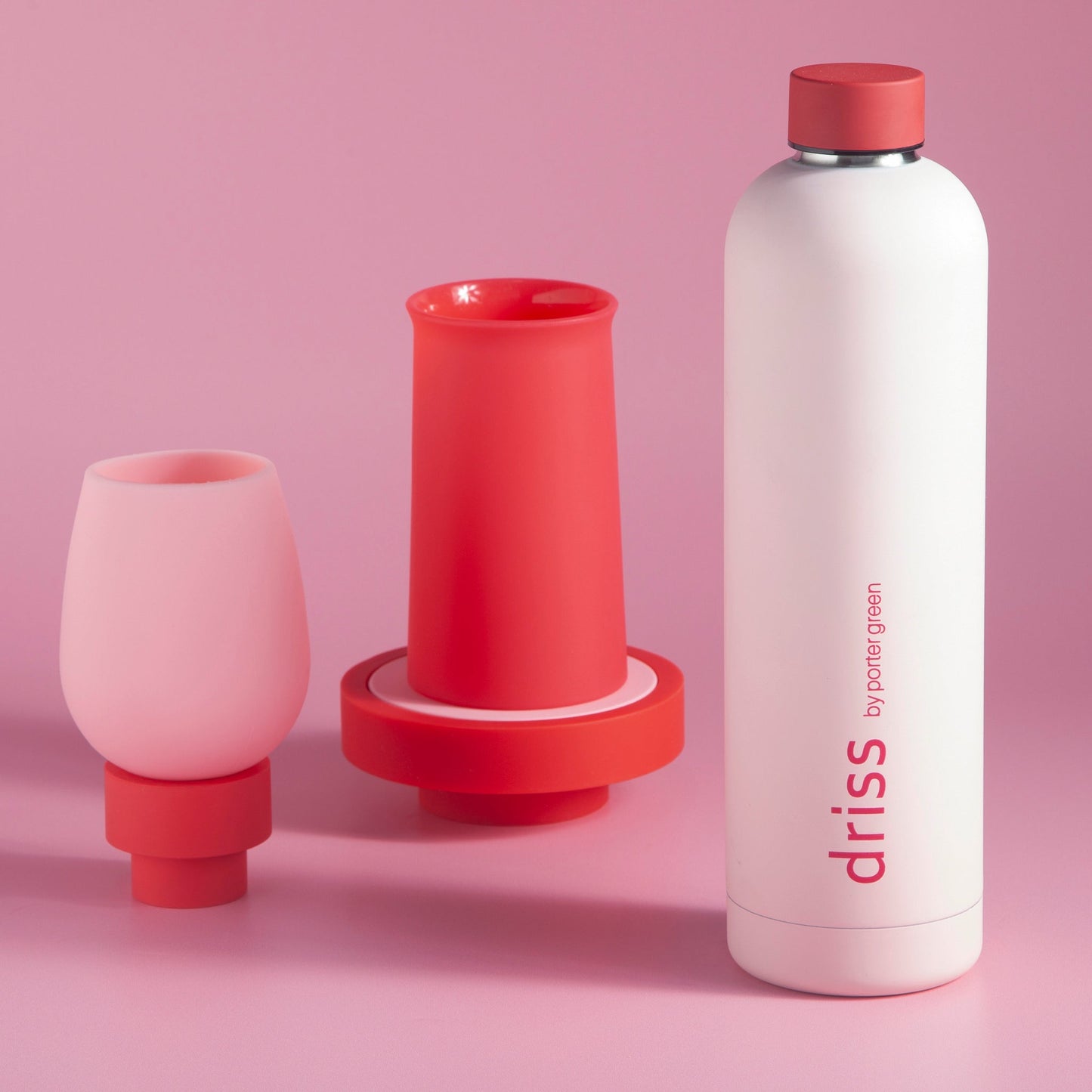 cherry + blush | fegg | silicone unbreakable glasses
