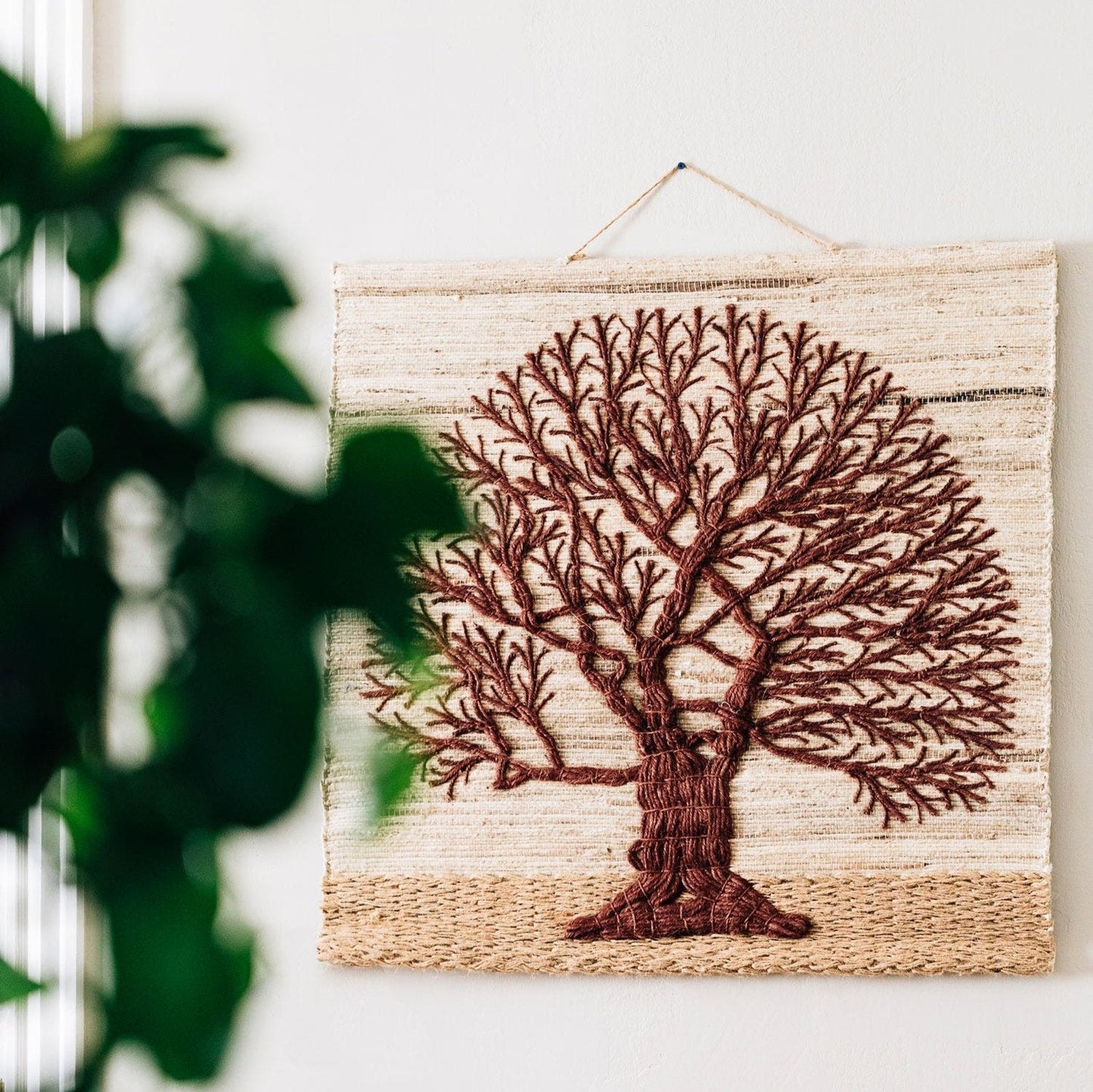 Jute Tree of Life Wall Hanging