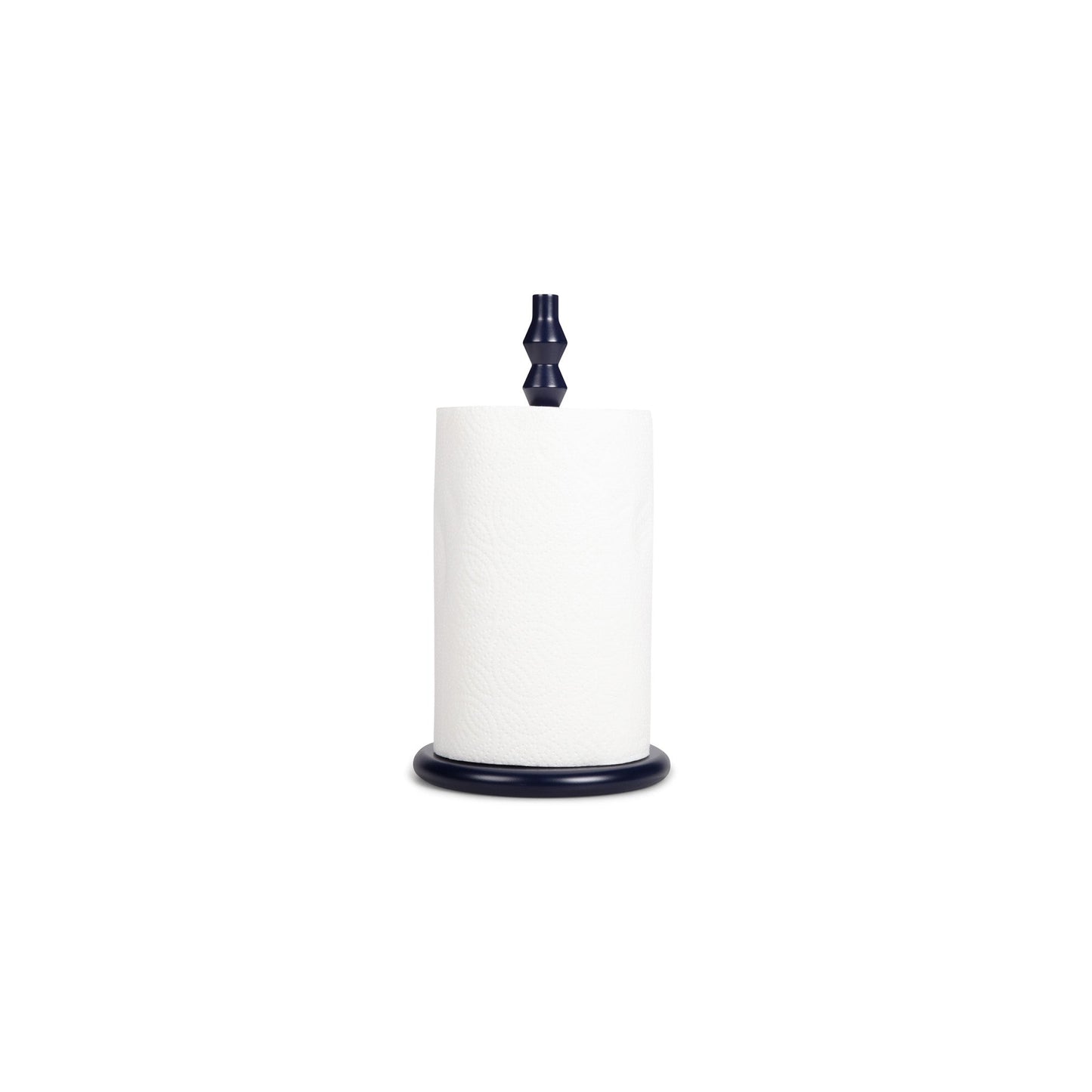 Wooden Kitchen Roll Holder in Midnight Blue