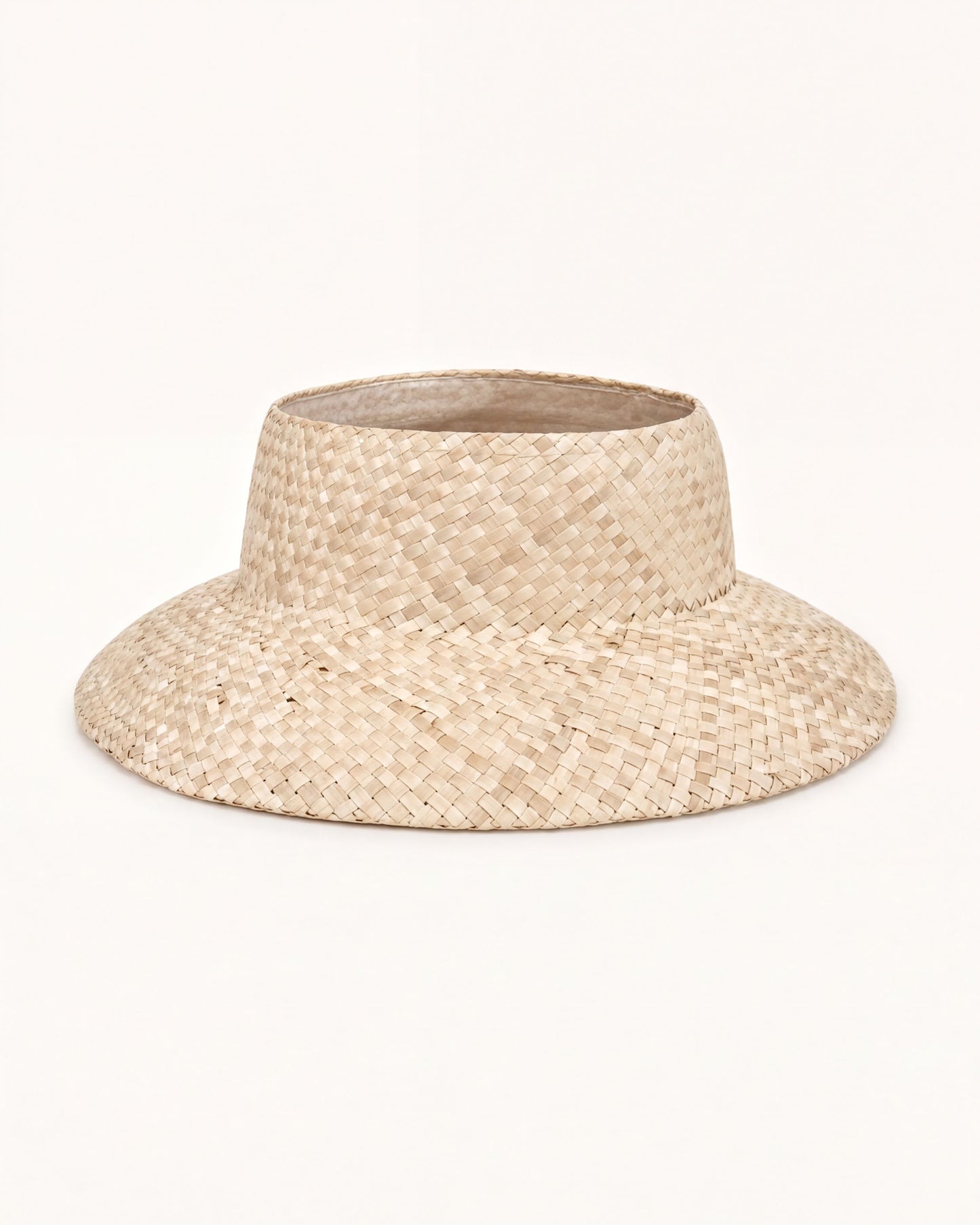 Crownless Woven Bucket Hat