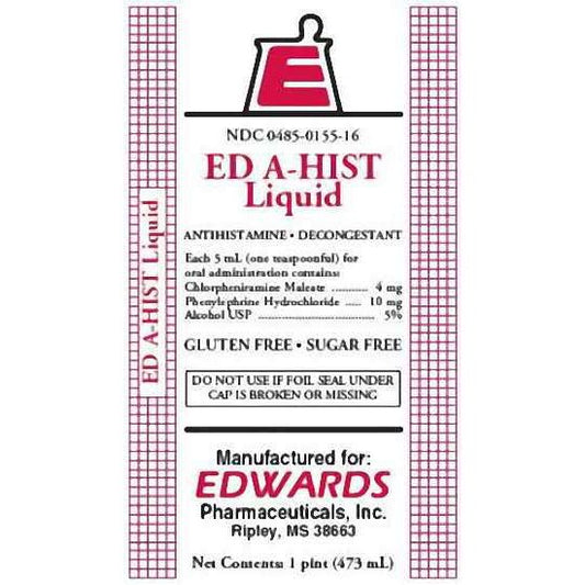Ed A-hist Dm Ed-A-Hist Liquid Banana Flavor - 16 Oz