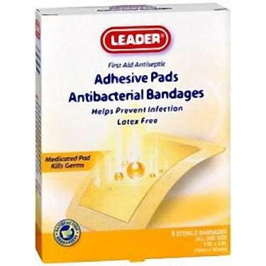 Leader Antibacterial Bandage, 3" X 4"