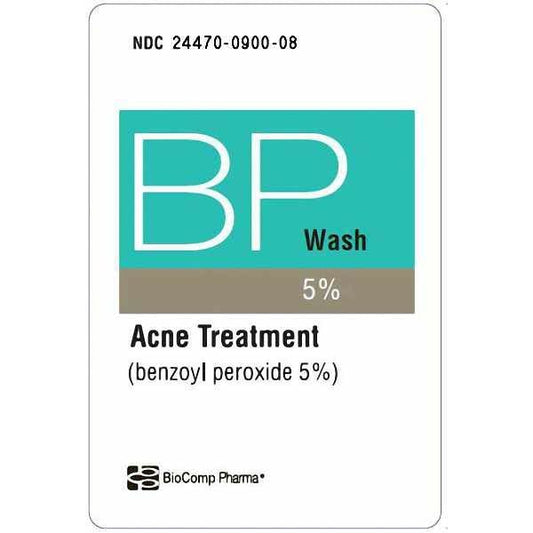 Biocomp Pharma Benzoyl Peroxide Wash 5% - 8 Oz