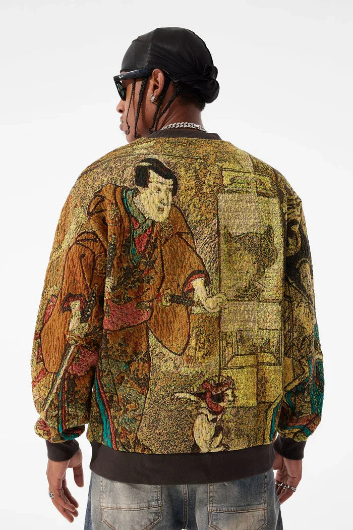 Jordan Craig Tapestry Crewneck - Catfish