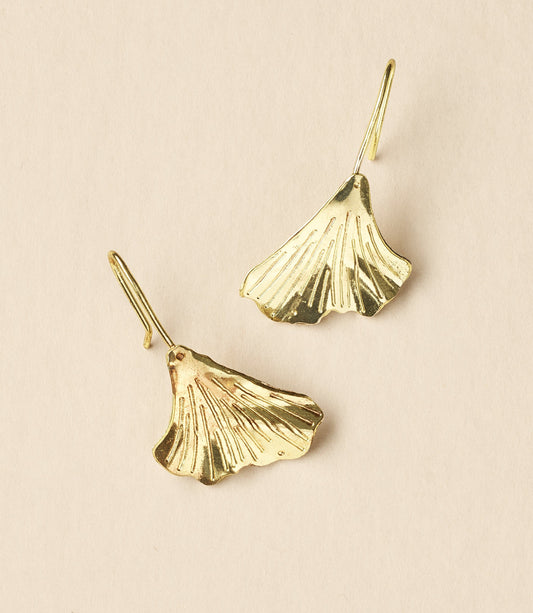Sayuri Ginkgo Leaf Drop Earring - Osadia Concept Store