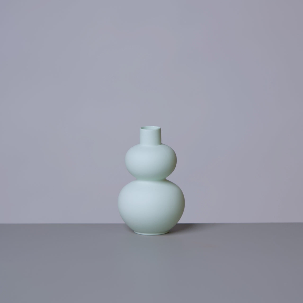 Matte Porcelain Mini Double Lobed Vase