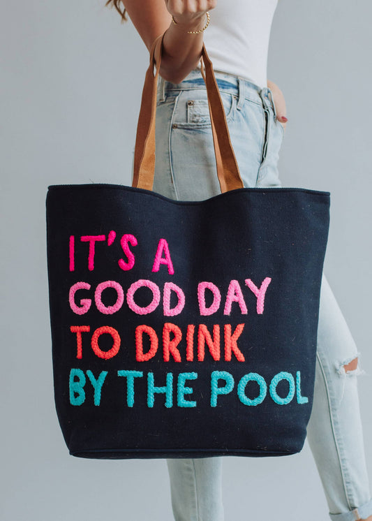 Navy Poolside Bliss Tote - Osadia Concept Store