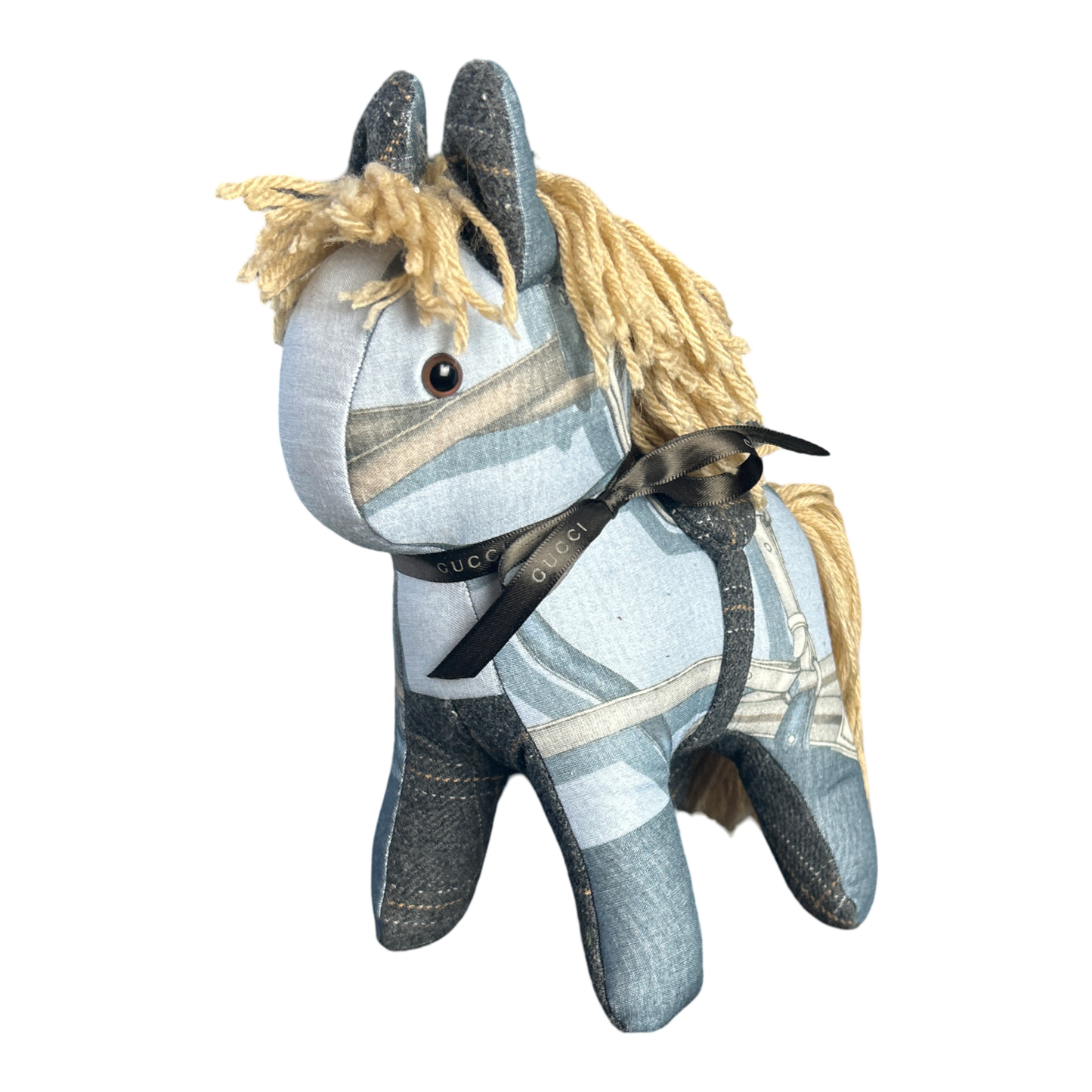 Equestrian Vintage Silk Scarf Patchwork Pony