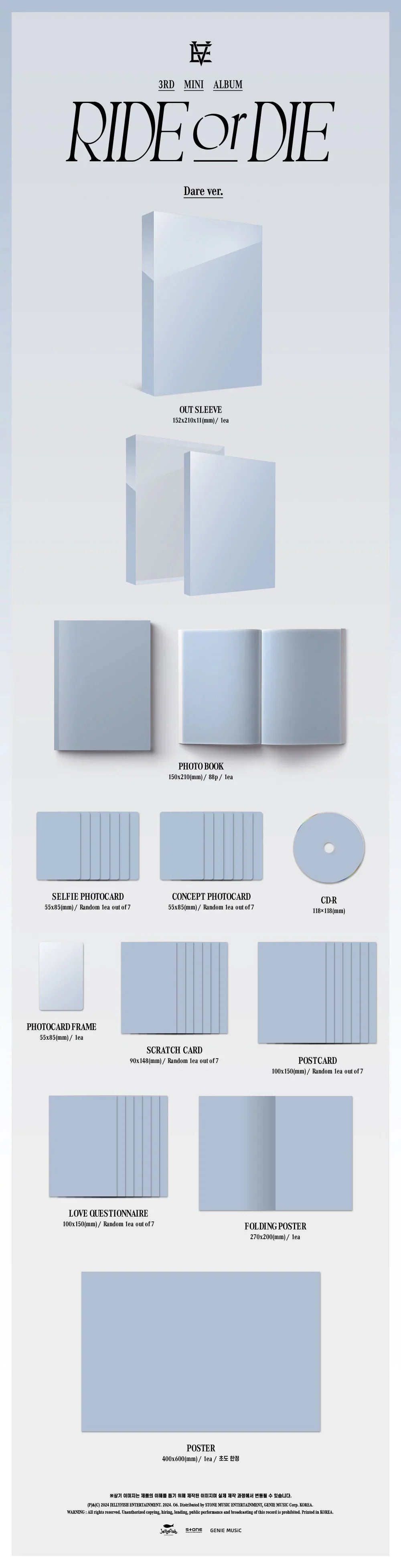 Evnne 3rd Mini Album - Ride Or Die (Photobook Set)