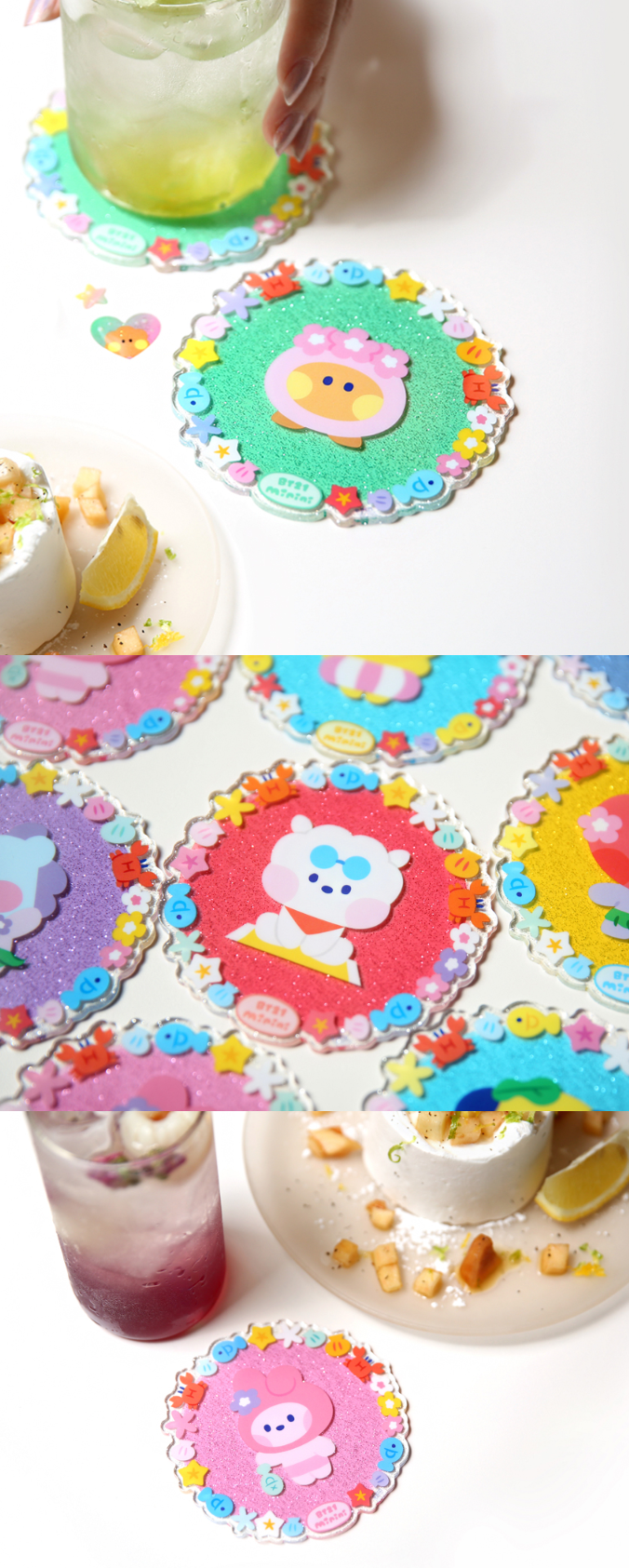 BT21 Acrylic Coaster Summer Sky - Osadia Concept Store