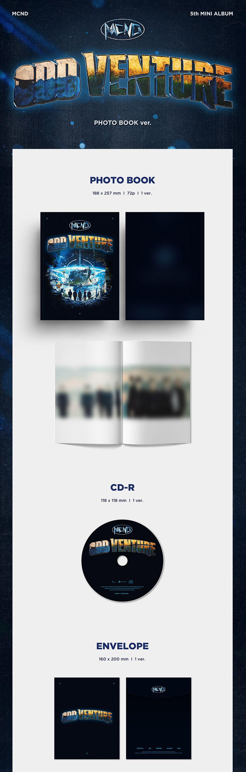 Mcnd 5th Mini Album - Odd Venture - Osadia Concept Store