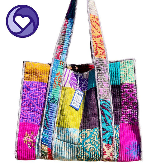 Quilted Cotton Tote