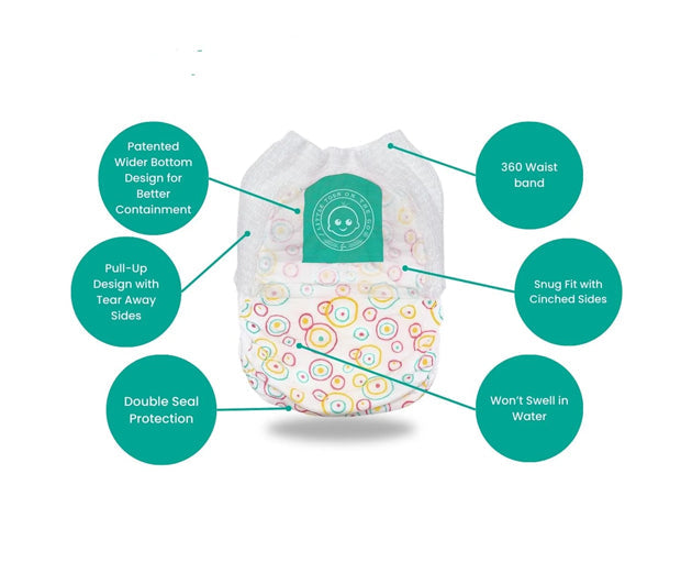 Little Toes® Natural Swim Diapers — On-the-Go 2 Pack