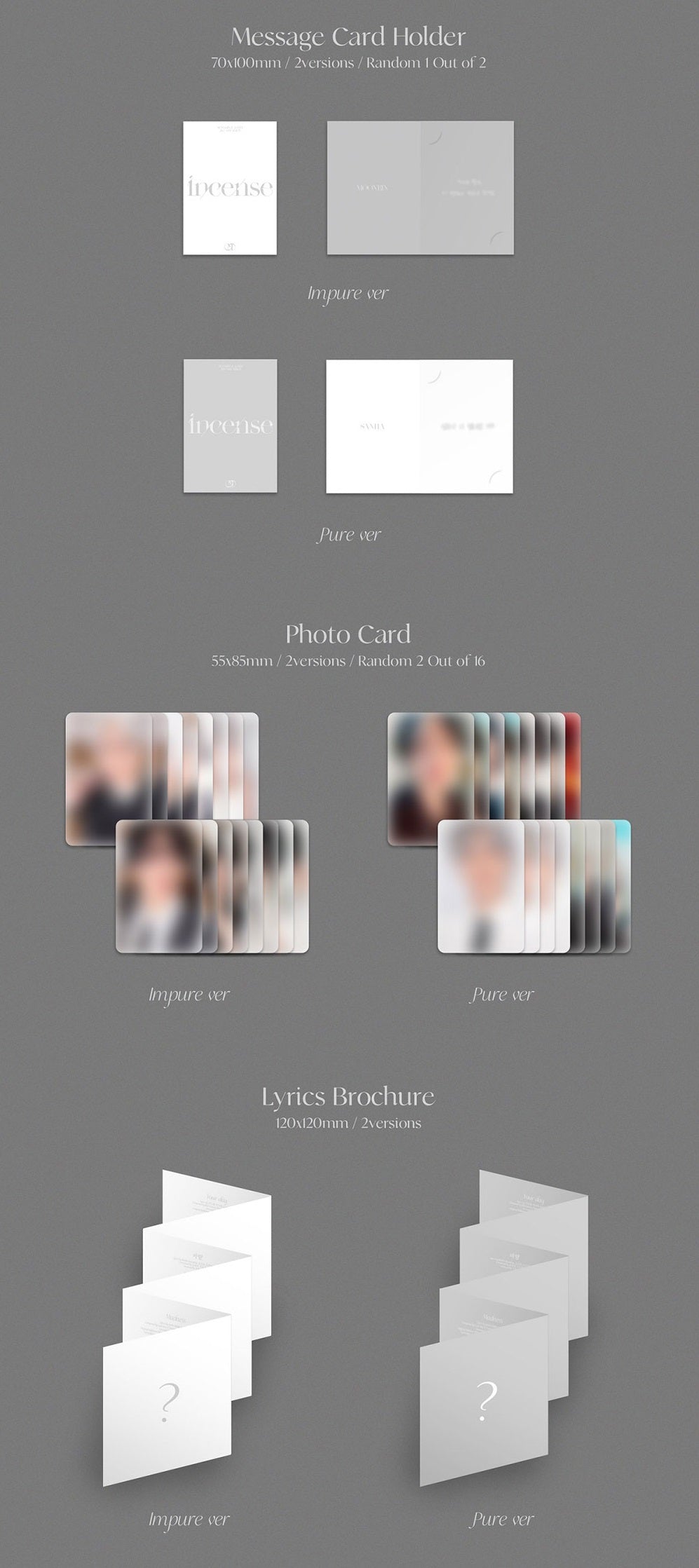 Astro Moonbin And Sanha 3rd Album  - Incense