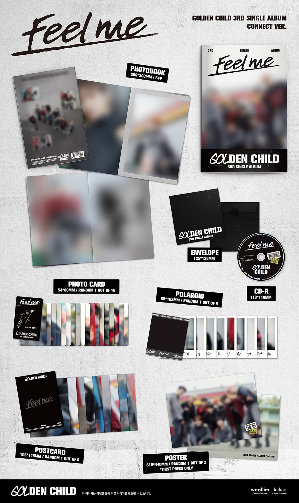 Golden Child 3rd Single Album - Feel Me