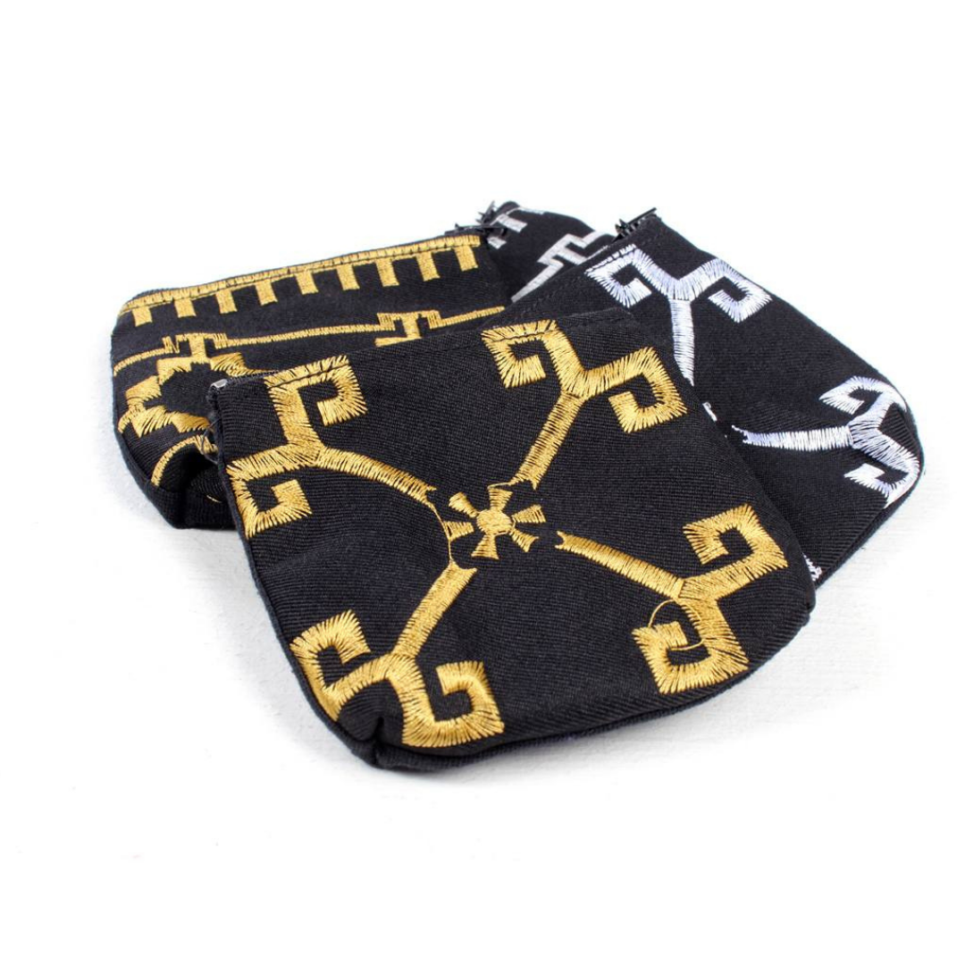 Lagoon Embroidered Coin Purse - Thailand