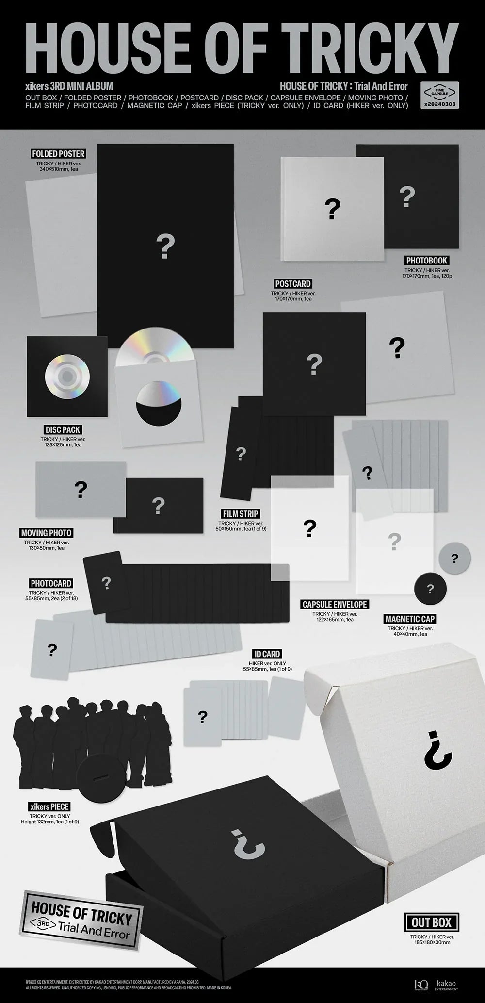 Xikers 3rd Mini Album - House Of Tricky Trial And Error - Osadia Concept Store