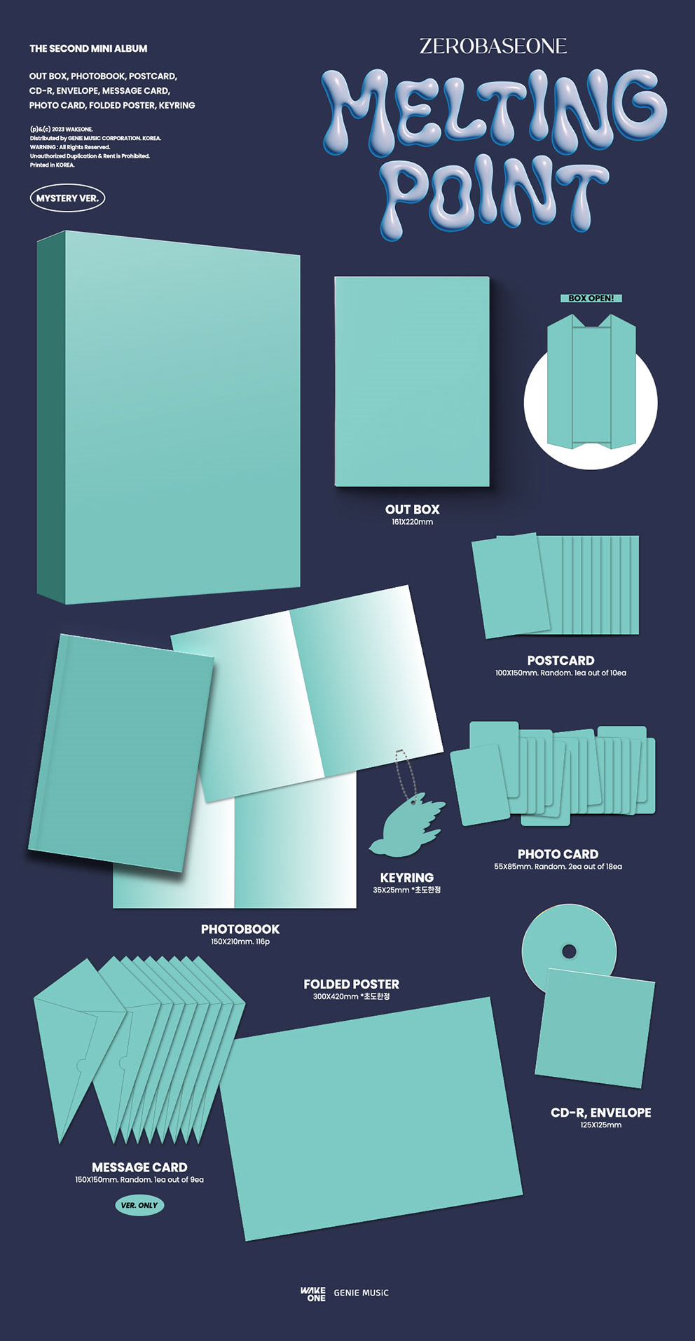 Zerobaseone 2nd Mini Album  - Melting Point